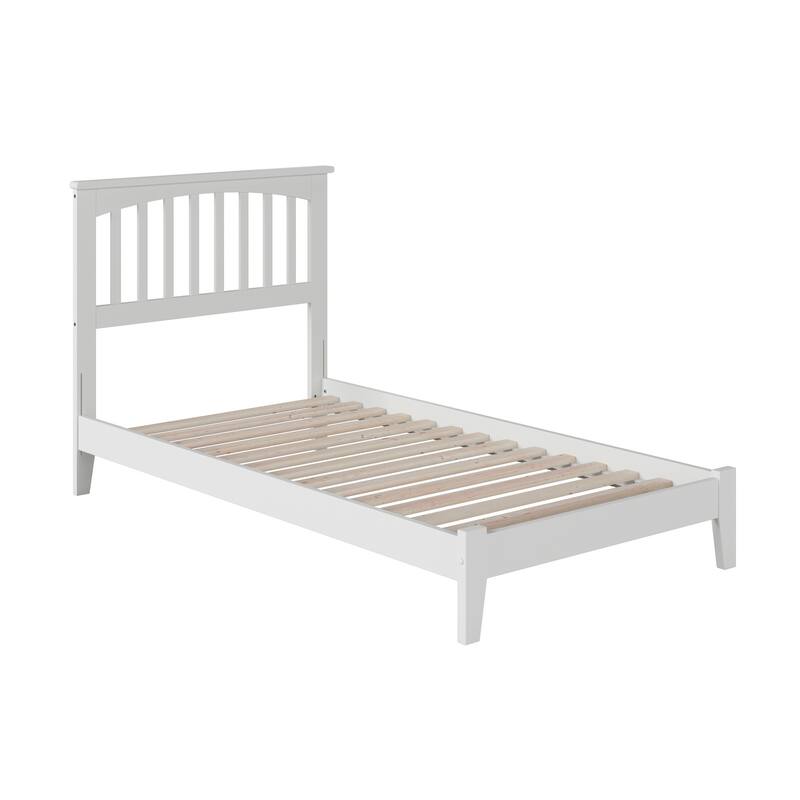 Classic Platform Bed - Twin Size, Hardwood Frame, Espresso Finish, Modern Bedroom Furniture