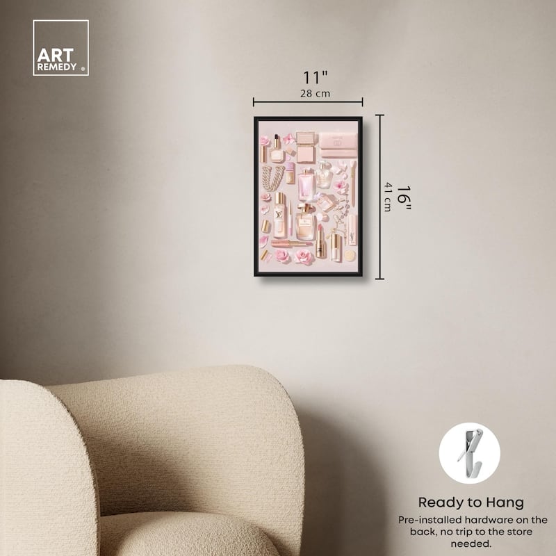 Light Make Up Accessories Canvas by Art Remedy
