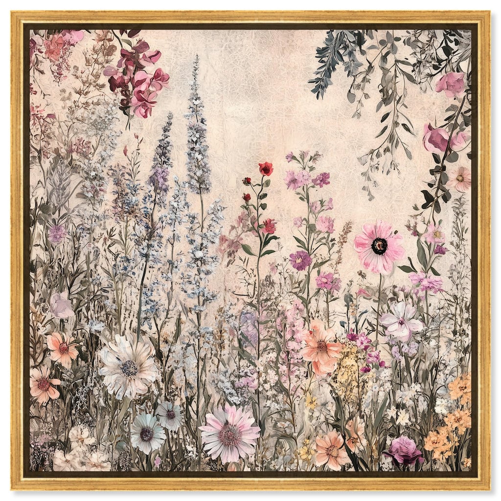 Chiffon Cosmos Canvas by Art Remedy