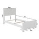 preview thumbnail 5 of 4, Nantucket Twin Bed with Matching Footboard in White