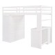 preview thumbnail 10 of 16, Muti-functional Twin size Loft Bed with Drawers,Desk,and Wardrobe,Solid Construction