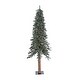 preview thumbnail 1 of 3, Vickerman 7 Foot Natural Bark Alpine Artificial Christmas Tree with LED Lights - 20