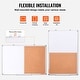 preview thumbnail 62 of 67, White/Enclosed/Large Cork Board Monthly Calendar Whiteboard & Cork Board Combo