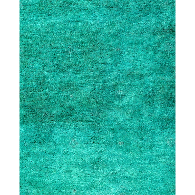 Contemporary Overdyed Wool Hand Knotted Runner - 2' 7" x 9' 3"