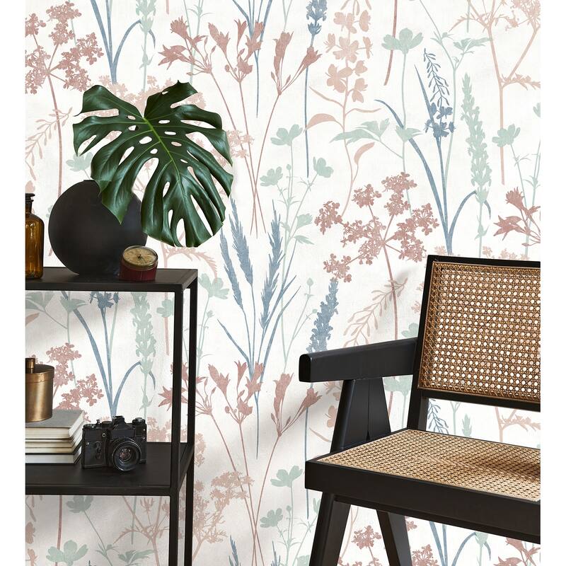 Fine Decor Nanette Pastel Botanical Wallpaper - N/A