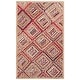 preview thumbnail 15 of 33, SAFAVIEH Cape Cod Elfie Handmade Jute Area Rug 3' x 5' - Natural/Red - Rectangle