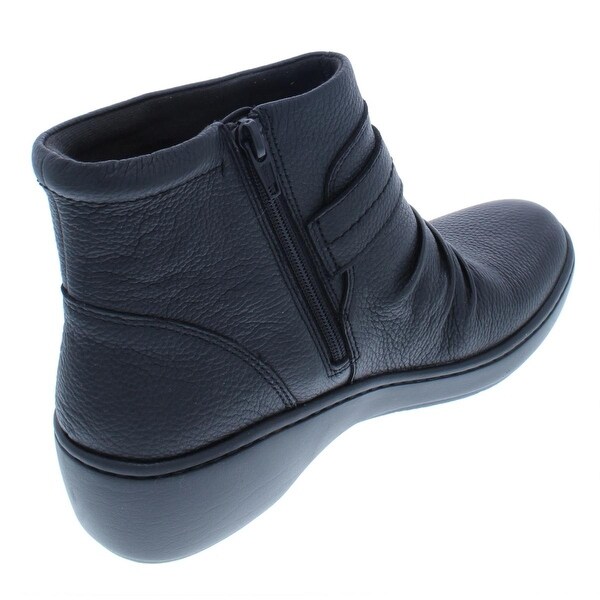 clarks ruched ankle boots