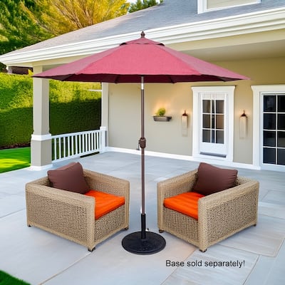 Tropishade 9' Market Umbrella with Sunbrella 15000-11 Spotlight Rose