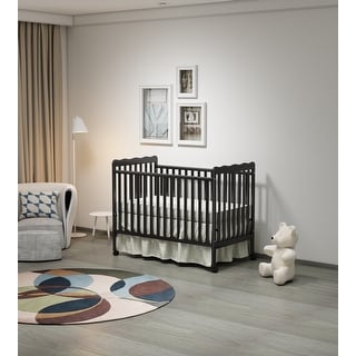 3-In-1 Convertible Crib In Storm BLACK