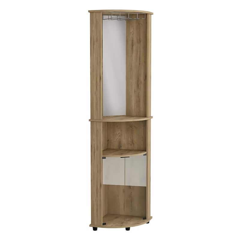 Corner Bar Cabinet Rialto With Three Shelves