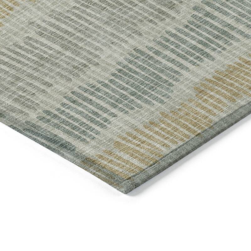 HomeRoots Striped Transitional Rectangle Outdoor Rug