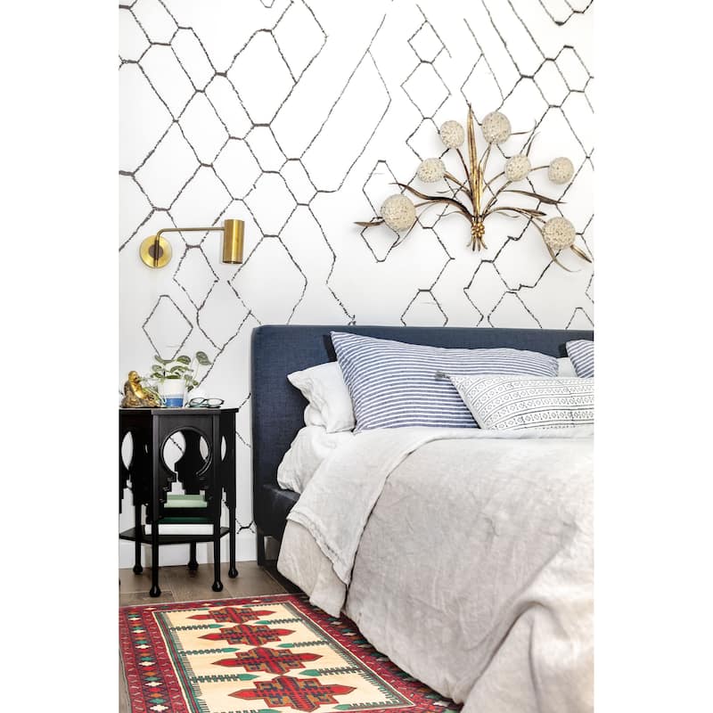 ECARPETGALLERY Hand-knotted Teimani Beige Wool Rug - 2'11 x 4'10