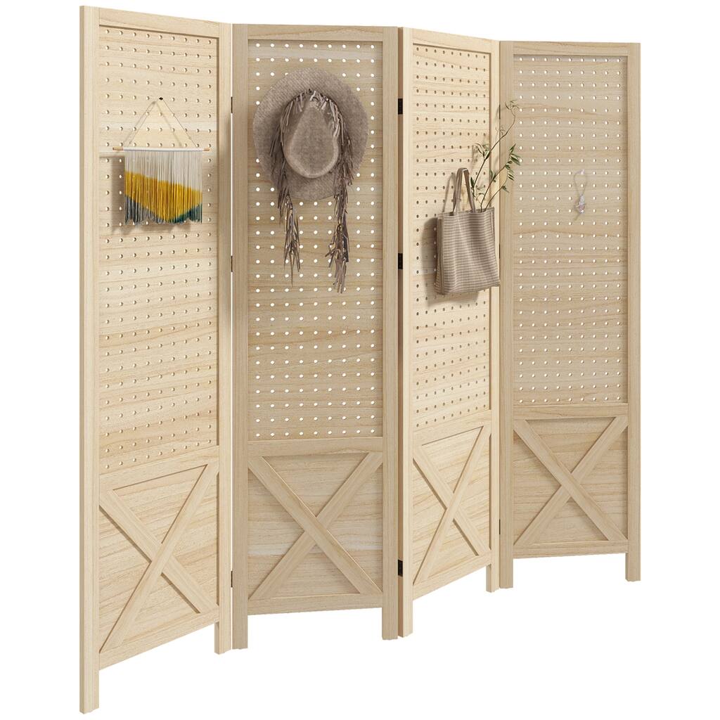 Wood Indoor Portable Folding Privacy Screen