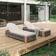 Option Teak Look Wood + Grey Rope + 2 Piece