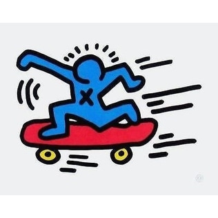 Skateboarder, Offset Lithograph, Keith Haring
