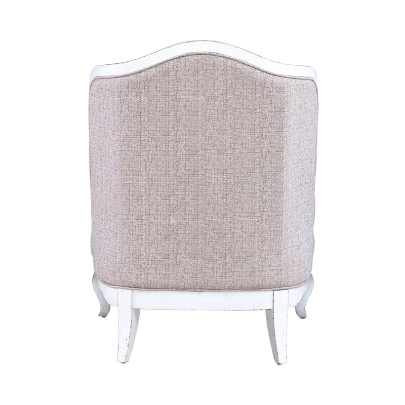 Magnolia Manor Antique White Upholstered Accent Chair