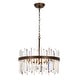 preview thumbnail 43 of 42, Casandra 5-light Drum Crystal Glass Chandelier - 18.5 inches in diameter x 16.5 inches H