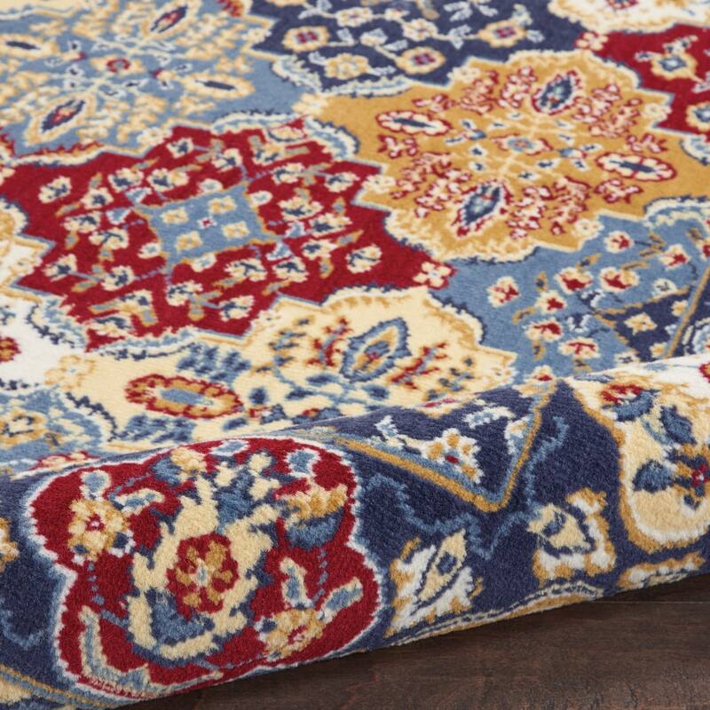 Lizab Distressed Non Skid Stain Resistant Low Pile Area Rug By HomeRoots - 48' X '24' X '0.25