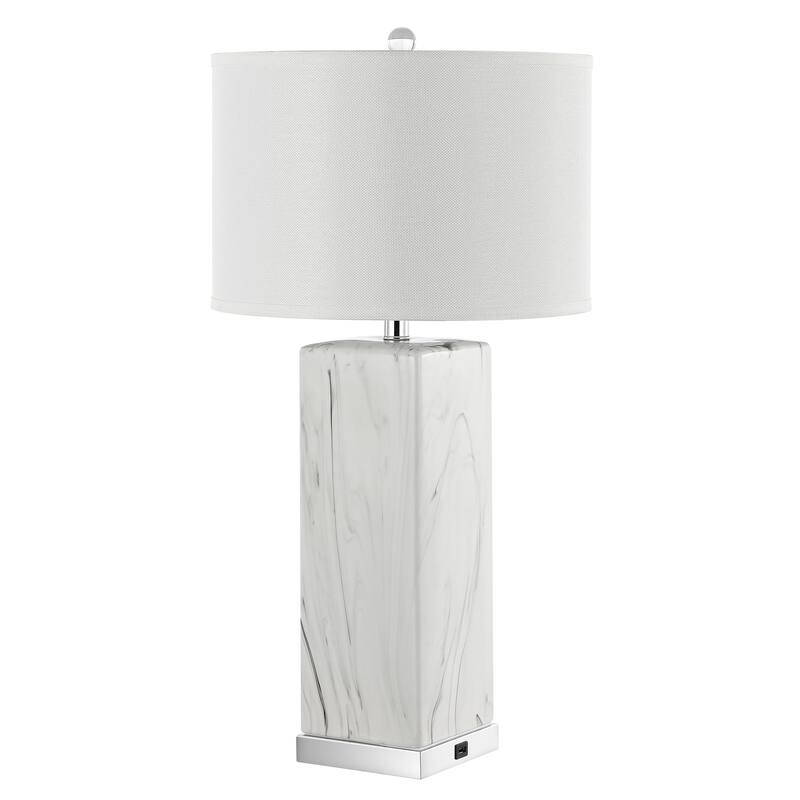 SAFAVIEH Lighting 29-inch Olympia Marble Table Lamp (Set of 2)