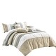 preview thumbnail 5 of 3, Wellco Bedding Comforter Set Bed In A Bag - 7 Piece Patchwork Luxury Bedding Sets - Oversized