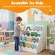 preview thumbnail 17 of 18, Costway Kids’ Bookshelf & Toy Storage Organizer with Rolling Drawer