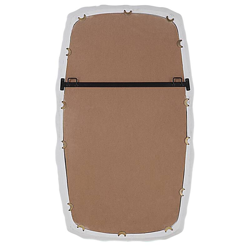 Rectangular Wall Mirror - 38" - Matte White