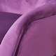 preview thumbnail 5 of 11, Purple Velvet Armchair Wingback Chairs Sofa Chair Accent Chairs Lazy Chair
