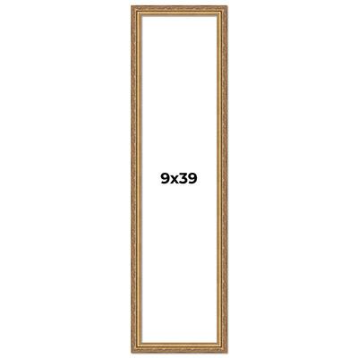 9x39 Frame Red Solid Wood Picture Frame Width 1.75 Inches | Interior Frame Depth 1 13/16 Inches