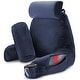 preview thumbnail 10 of 143, Nestl Memory Foam Reading Pillow with Backrest, Arms and Pockets Large - Navy Blue