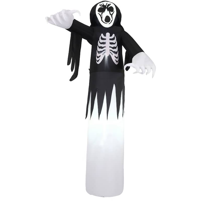 Haunted Hill Farm 12-Ft. Tall Pre-lit Inflatable Grim Reaper