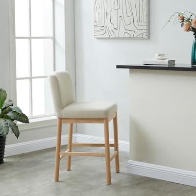 SAFAVIEH Couture Halcy 26-inch Seat Height Counter Stool - 19Wx22Dx38H