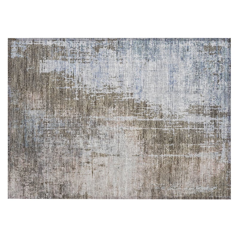 Machine Washable Indoor/ Outdoor Chantille Modern Ombre Rug