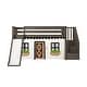 preview thumbnail 10 of 62, Max and Lily Classic Twin Low Loft with Stairs, Easy Slide and Curtain