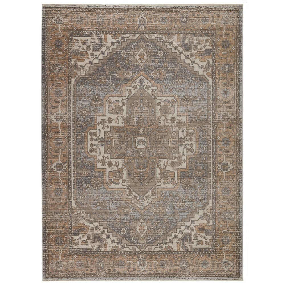 Venn Medallion Tan/ Gray Area Rug