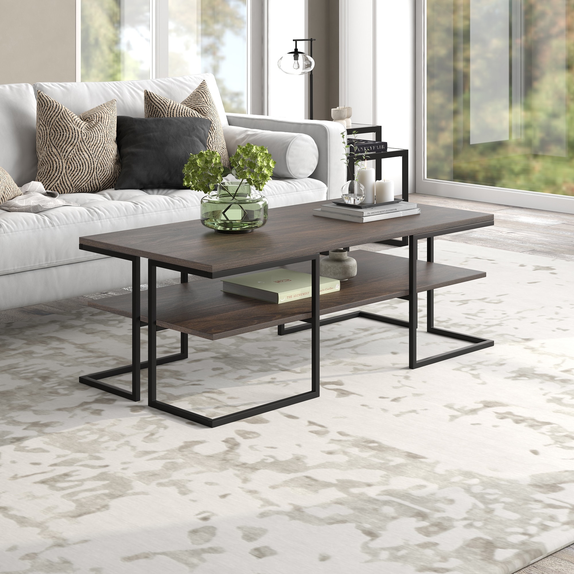 Pike 45" Wide Rectangular Coffee Table
