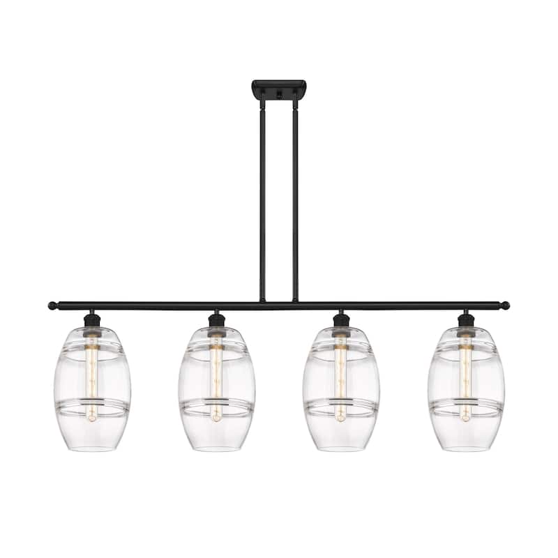 Innovations Lighting 516-4I-10-48 Vaz Linear Vaz 4 Light 48" Wide - Matte Black / Clear