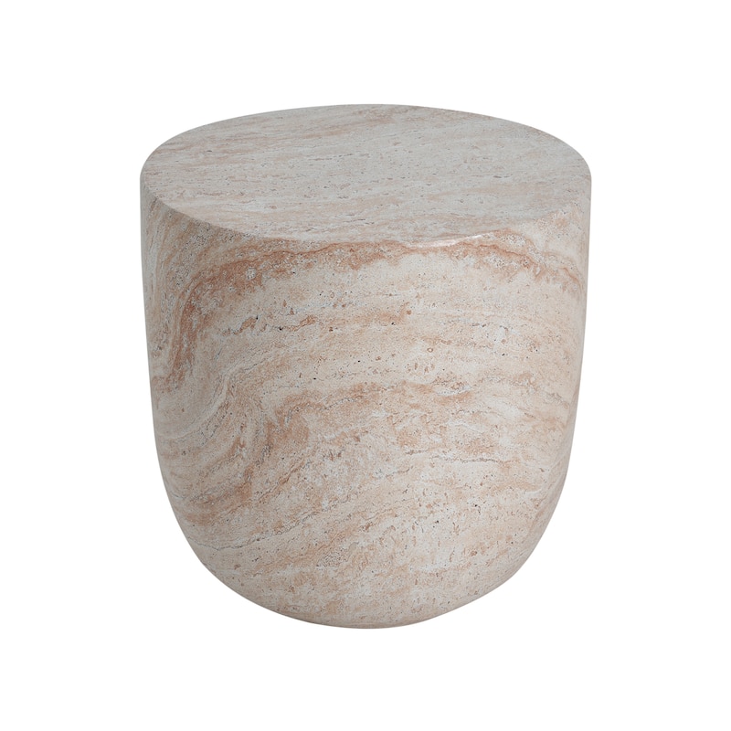 Bianca Outdoor Lightweight Concrete Side Table by Christopher Knight Home