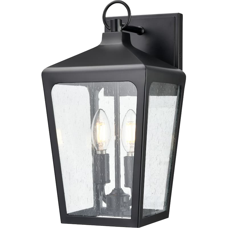 Millennium Lighting 7902 Brooks 2 Light 15" Tall Outdoor Wall Sconce - Powder Coated Black