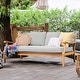 preview thumbnail 3 of 10, Cambridge Casual Robin 4-piece Teak Wood Patio Conversation Set