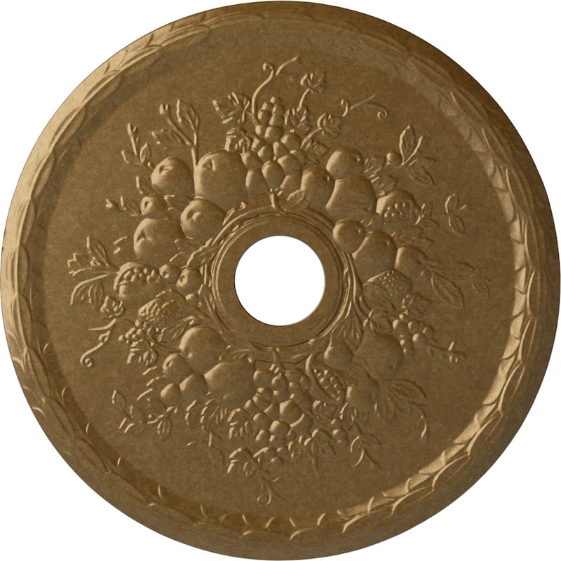 22 5/8"OD x 3 5/8"ID x 5/8"P Grape Ceiling Medallion