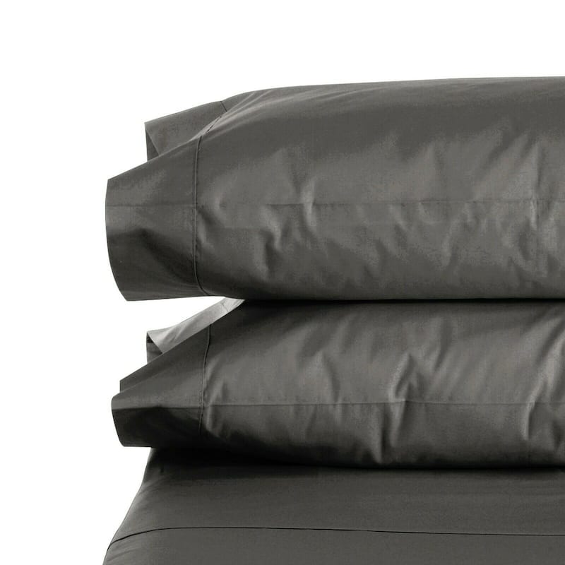 1800 Count Pillow Case Set Queen/Standard or King Set of 2 Cases - Grey - King