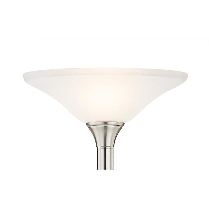 Artiva Hammer Glass(frosted) replacement Lamp Shade, 15"x15" x 4.72"H - Frosted