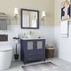 preview thumbnail 6 of 39, Vanity Art 30-inch Single Sink Bathroom Vanity Set With Engineered Marble Top and Free Mirror - 30 x 18.5 x 36 Inches