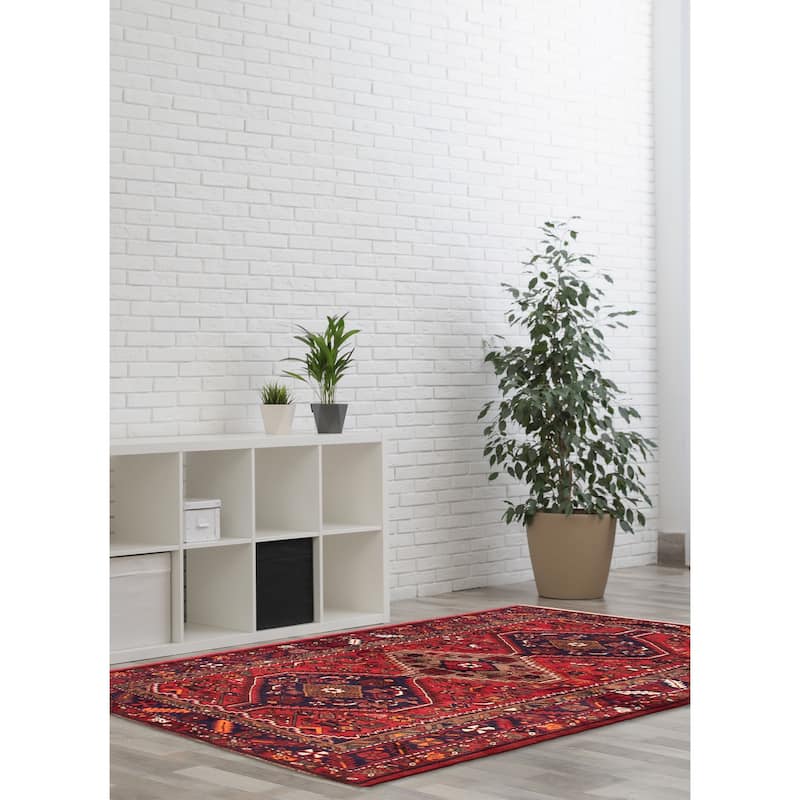 ECARPETGALLERY Hand-knotted Anadol Red Wool Rug - 4'7 x 6'11