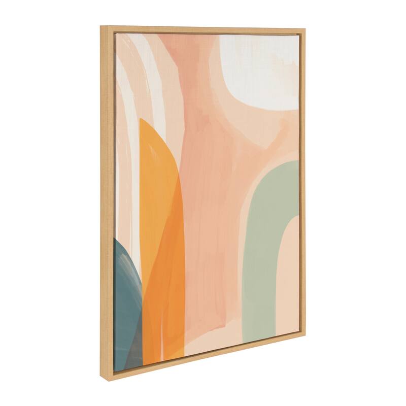 Kate and Laurel Sylvie Sunrise Framed Canvas by Kate Aurelia Holloway