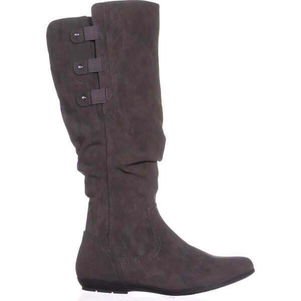 white flat boots