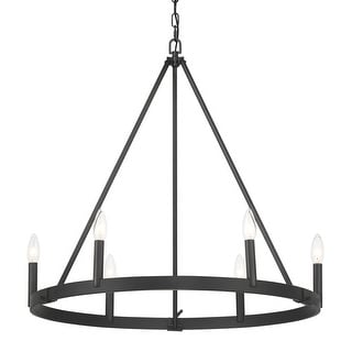 Minka Lavery 1715 Dutton 6 Light 28" Wide Taper Candle Style Ring