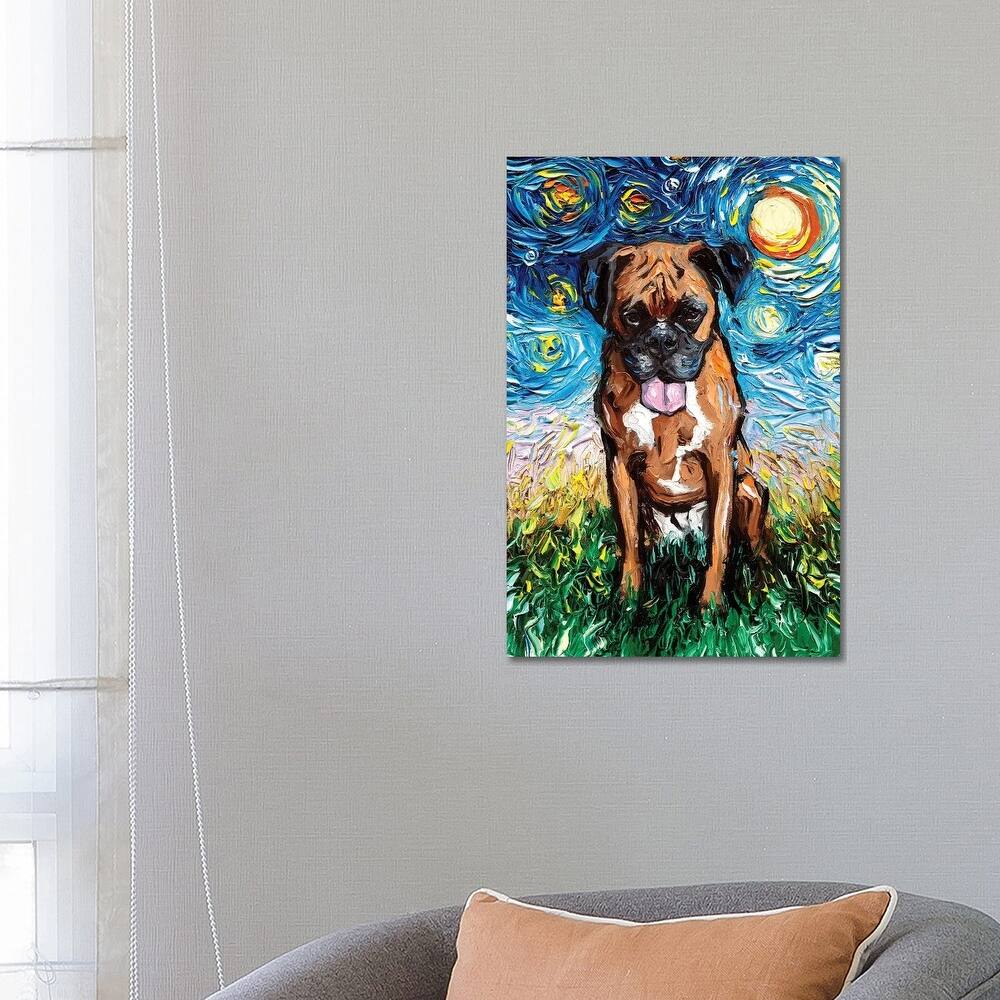 iCanvas "Boxer Night II" by Aja Trier Canvas Print
