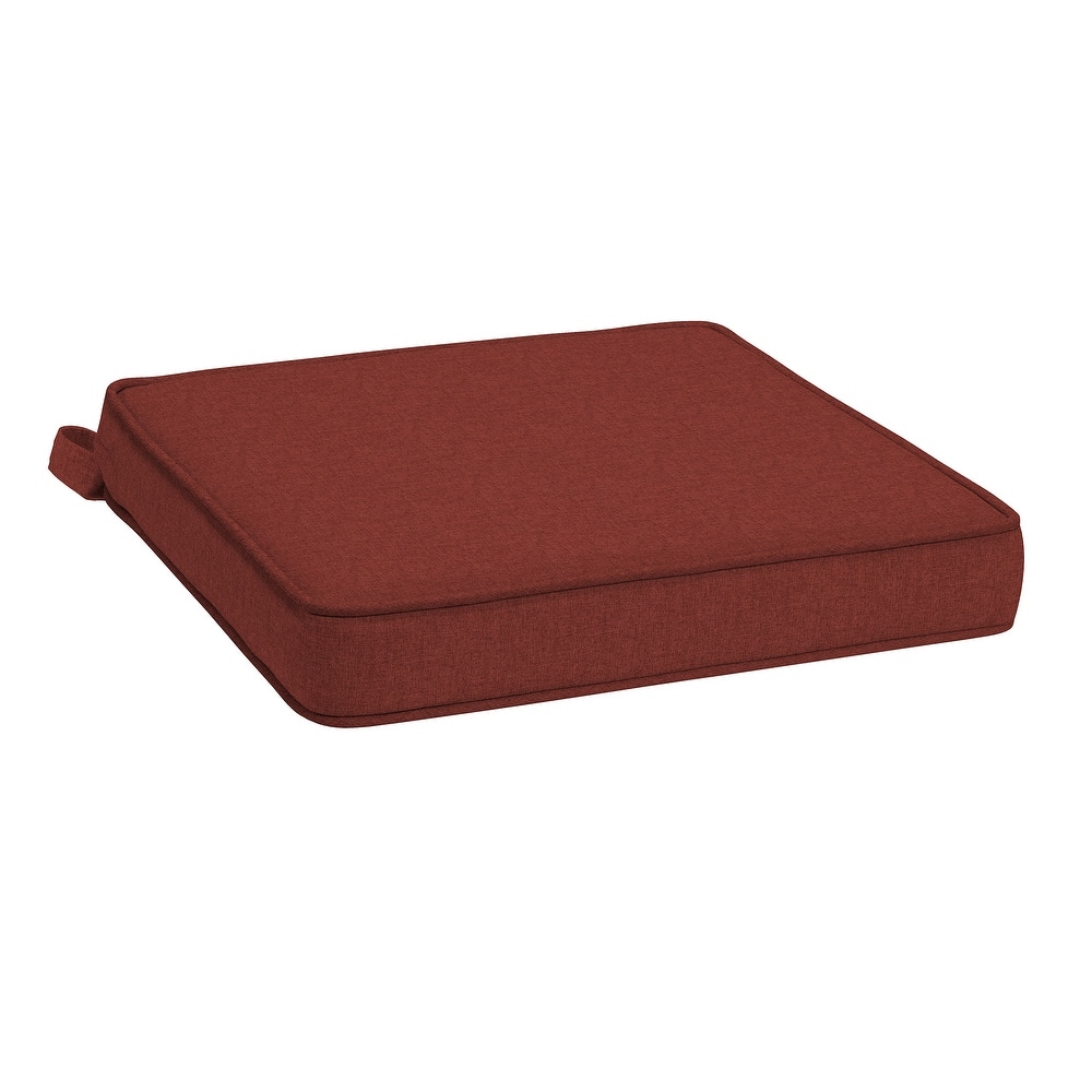 ARDEN Foam Outdoor Double Welted Dining Seat Cushion, 19 x 19