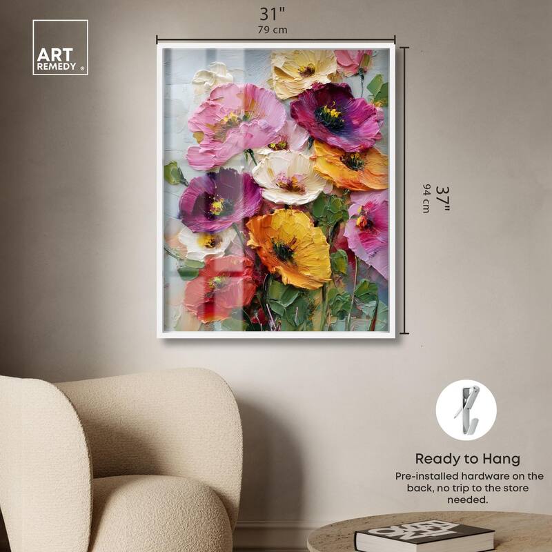 Floral Texture II Shadowbox by Art Remedy